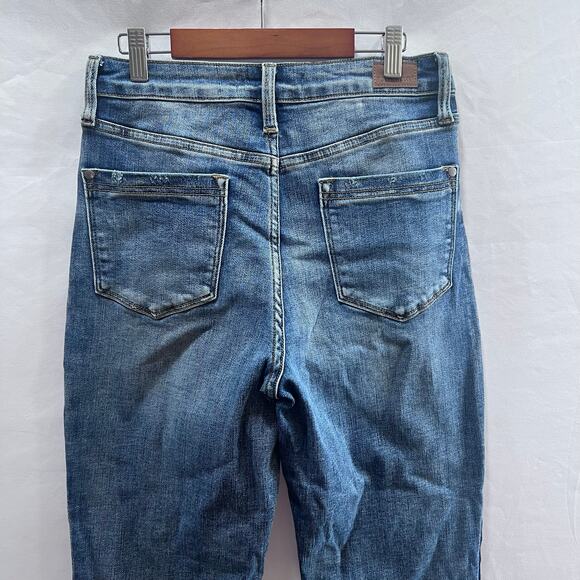 Judy Blue Riley High Waist Dark Side Seam Detail Straight Leg Jeans Women's 7/28 - Picture 5 of 13